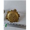 Image 3 : (2) Brass Ashtrays