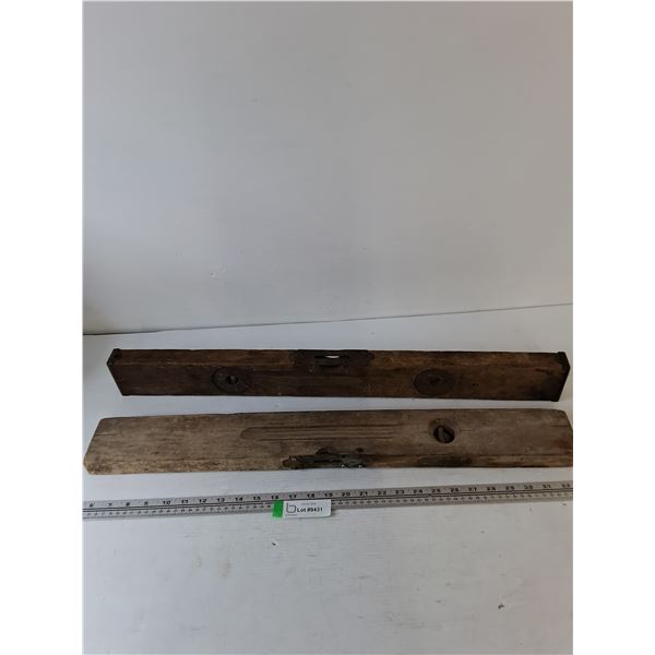 (2) Wooden Level Boards As-Is