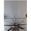 Image 2 : Mirrored Starburst Wall Clock As-Is with Several Small Breaks