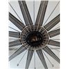 Image 9 : Mirrored Starburst Wall Clock As-Is with Several Small Breaks