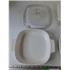 Image 3 : (2) Corning Ware Casserole Dishes with (2) Pyrex Lids