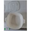 Image 2 : (2) Corning Ware Casserole Dishes with (2) Pyrex Lids