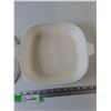 Image 3 : Corning Ware Casserole Dish, White with Blue Floral Accents