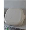 Image 6 : Corning Ware Casserole Dish, White with Blue Floral Accents