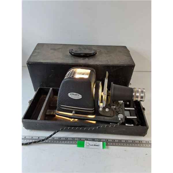 Aldis Universal Projector Powers On With Carry Case, Pickup Only