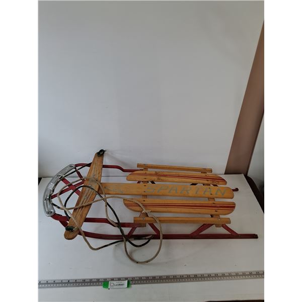 *Vintage Wooden Snow Sled Spartan Brand, Pickup Only