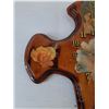 Image 2 : Christian Religious Clock with Wooden Cross Body and Religious Iconography Untested As-Is