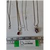 Image 2 : (4) Necklaces, 925 Silver and Holding Case All As-Is