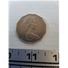 Image 10 : Pair of Earrings, Metal Locket with "More Than My Own Life" French Inscription, Australian 50p Coin