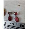 Image 3 : Pair of Earrings, Metal Locket with "More Than My Own Life" French Inscription, Australian 50p Coin