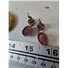 Image 5 : Pair of Earrings, Metal Locket with "More Than My Own Life" French Inscription, Australian 50p Coin