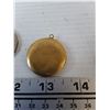 Image 7 : Pair of Earrings, Metal Locket with "More Than My Own Life" French Inscription, Australian 50p Coin