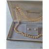 Image 3 : Vendome Pearl Necklace, Pair of Earrings, (2) Necklace Decorative Pendants