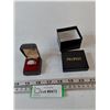Image 1 : Size 10 Metal Ring with Mother of Pearl Stone in Garnet Topping Box, with Peoples Box