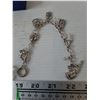 Image 8 : Small Jeffrey Watch Untested, (2) Globe Earrings, (1) Charm Wristband, Circular Jeweled Bauble