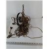 Image 7 : Kerosene Lamp Chimney, Hanging Ceiling Lamp Cover and Fixture Untested As-Is