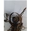 Image 9 : Kerosene Lamp Chimney, Hanging Ceiling Lamp Cover and Fixture Untested As-Is