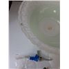 Image 6 : (2) Glass Hanging Light Covers, Mounting Supplies and Box