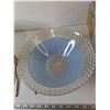 Image 8 : (2) Glass Hanging Light Covers, Mounting Supplies and Box