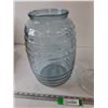 Image 3 : Glass Barrel Ribbed Pickle Honey Jar