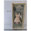 Image 1 : Framed Artwork of Couple Doing Ballet, 9 3/4" x 20 1/2"