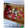 Image 2 : Tiddlywinks Game with Cup, Ball, Playing Pieces, and Box