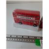 Image 2 : (3) Scale Model Double Decker Busses, (1) Canadian, (2) British by Matchbox and Lesney As-Is