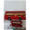 Image 7 : (3) Scale Model Double Decker Busses, (1) Canadian, (2) British by Matchbox and Lesney As-Is
