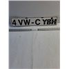 Image 1 : (1) German License Plate with German Eagle Emblem