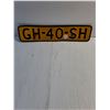 Image 2 : Vintage Yellow Dutch Vehicle License Plate from Netherlands