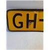Image 3 : Vintage Yellow Dutch Vehicle License Plate from Netherlands