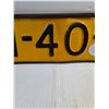 Image 4 : Vintage Yellow Dutch Vehicle License Plate from Netherlands