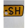 Image 5 : Vintage Yellow Dutch Vehicle License Plate from Netherlands