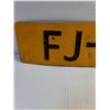 Image 3 : Vintage Yellow Dutch Vehicle License Plate from Netherlands