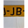 Image 4 : Vintage Yellow Dutch Vehicle License Plate from Netherlands