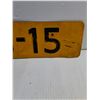 Image 5 : Vintage Yellow Dutch Vehicle License Plate from Netherlands
