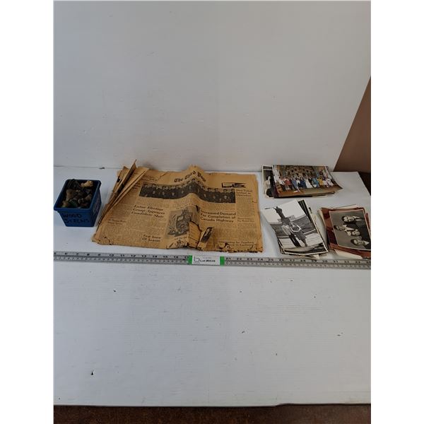 1948 Copy of Saskatoon Star Phoenix,Chess Pieces,Vintage Photos