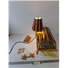 Image 1 : Lobster Trap Lamp Tested Works, PEI Lobster Cage Souvenir, (2) Dried Starfish As-Is, (4) Sand Dollar