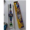 Image 2 : Rugrats Adventure Watch NIB, Metal Spinning Top and Toaster Toy, Toy Tread, Misc