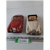 Image 1 : (2) Vintage Tin Friction Toy Cars, (1) Jaguar As-Is