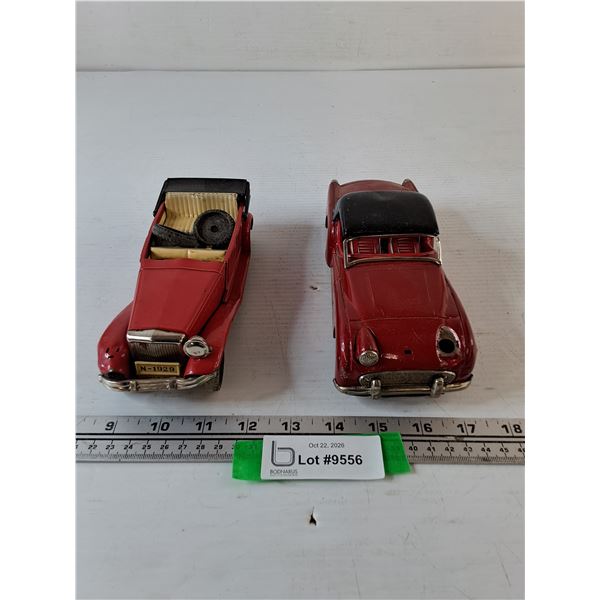 (2) Toy Cars, Triumph TRS and 1920's Car, Both As-Is