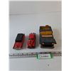 Image 1 : (3) Pressed Steel Toy Cars, Jeep, Station Wagon, All As-Is