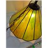 Image 2 : Hanging Ceiling Light Lamp Tested Works As-Is (some cracks-as shown)