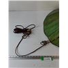Image 7 : Hanging Ceiling Light Lamp Tested Works As-Is (some cracks-as shown)