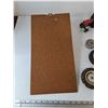 Image 5 : Archboard Clipboard and Tractor Toy, Assorted Toy Wheels and Tires All As-Is