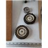 Image 6 : Archboard Clipboard and Tractor Toy, Assorted Toy Wheels and Tires All As-Is