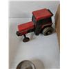 Image 7 : Archboard Clipboard and Tractor Toy, Assorted Toy Wheels and Tires All As-Is