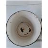 Image 3 : (2) Metal Enamel Buckets As-Is