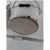 Image 8 : (2) Metal Enamel Buckets As-Is
