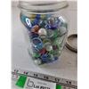 Image 4 : Mason Jar with Marbles and Flat Glass Pieces